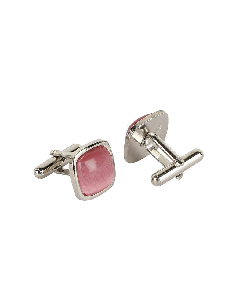 Peach Neck Tie, Cufflinks, Pocket Square And Lapel Pin Combo Gift Set