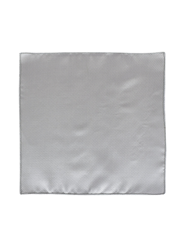 Grey Neck Tie, Pocket Square And Cufflinks Combo Gift Set