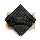 Mystery Acrylic Bow Tie With Pocket square and Lapel Pin