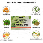 Anti Bacterial And Anti Fungal Bathing Bar, Set of 5