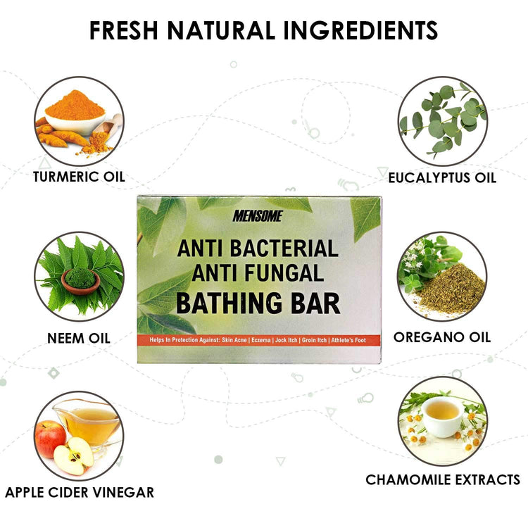 Anti Bacterial And Anti Fungal Bathing Bar, Set of 8