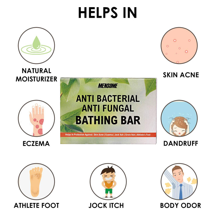 Anti Bacterial And Anti Fungal Bathing Bar, Set of 2