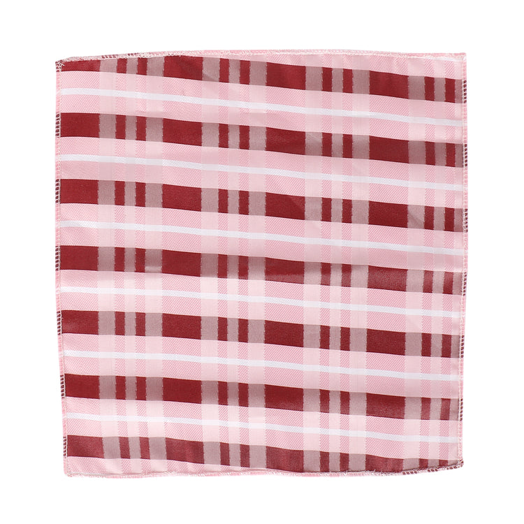 Peach Stripes Neck Tie , Pocket Square and Lapel Pin Gift Set