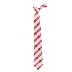 Peach Stripes Neck Tie , Pocket Square and Lapel Pin Gift Set