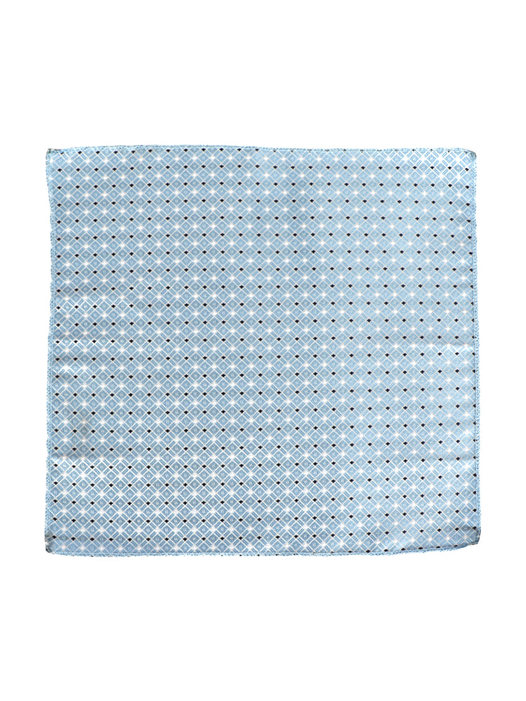 Blue Neck Tie, Cufflinks, Pocket Square And Lapel Pin Combo Gift Set