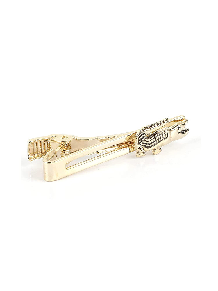 MENSOME Crocodile Cufflinks , Tie Pin and Lapel Pin Gift Set
