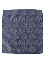 MENSOME Blue Paisley Tie Combo Set With Pocket Square And Cufflinks In Wooden Gift Box