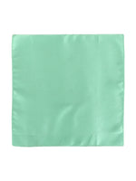 Aqua Green Neck Tie, Pocket Square And Cufflinks Combo Gift Set