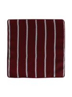 Maroon Stripes Neck Tie, Cufflinks, Pocket Square And Lapel Pin Combo Gift Set