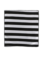Grey Black Stripes Neck Tie, Pocket Square And Cufflinks Combo Gift Set