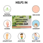 Anti Bacterial And Anti Fungal Bathing Bar, Set of 2