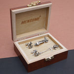 MENSOME Anchor Cufflinks , Tie Pin and Lapel Pin Gift Set